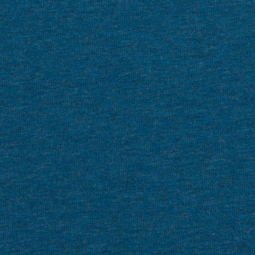 Sweat Melange Uni Basic - petrol / Stoff "Eike" von Swafing