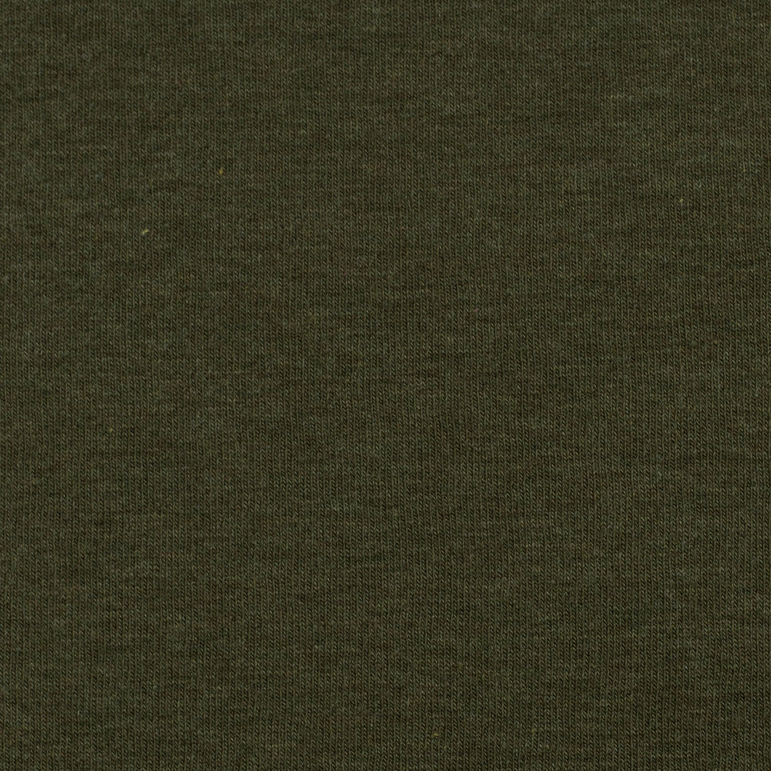 Sweat Melange Uni Basic - khaki / Stoff "Eike" von Swafing