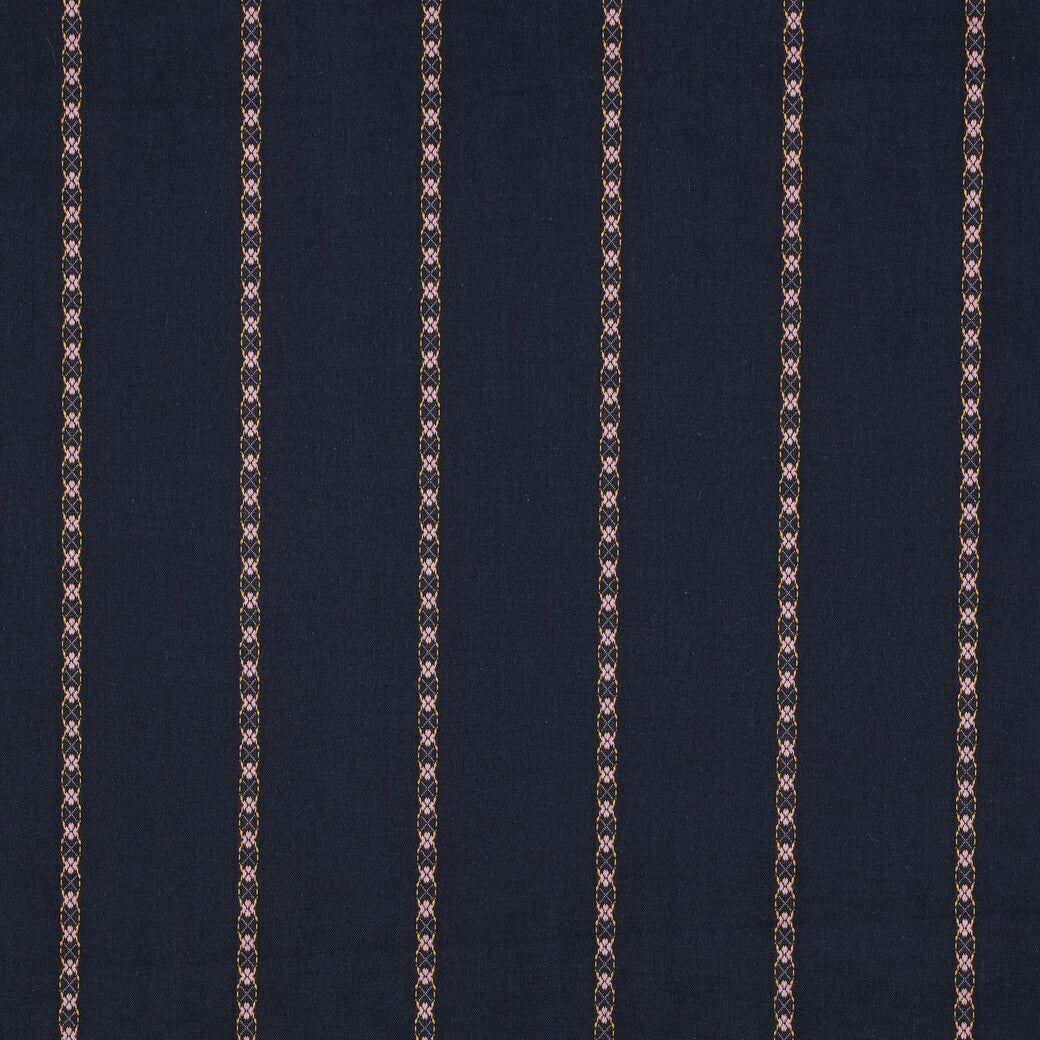 Baumwoll Jacquard - Dobby marine