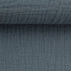Musselin/Double Gauze "Jenke" von Swafing - rauchblau