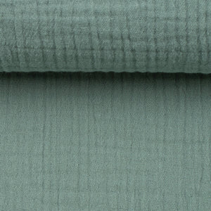 Musselin/Double Gauze "Jenke" von Swafing - salbei