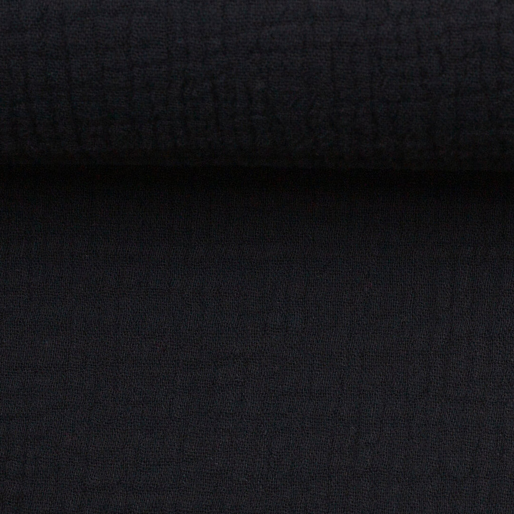 Musselin/Double Gauze "Jenke" von Swafing - schwarz
