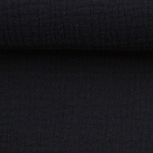 Musselin/Double Gauze "Jenke" von Swafing - schwarz