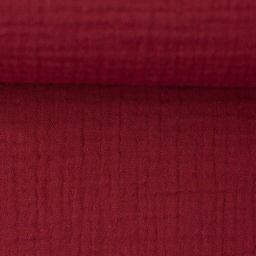 Musselin/Double Gauze "Jenke" von Swafing - burgundy