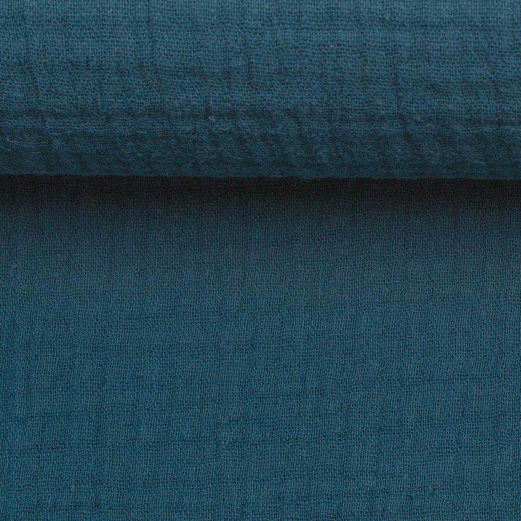 Musselin/Double Gauze "Jenke" von Swafing - blau