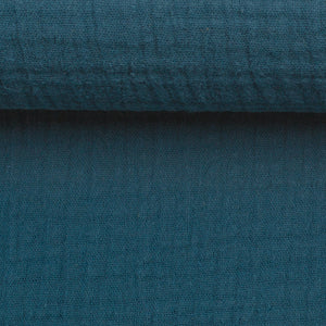 Musselin/Double Gauze "Jenke" von Swafing - blau