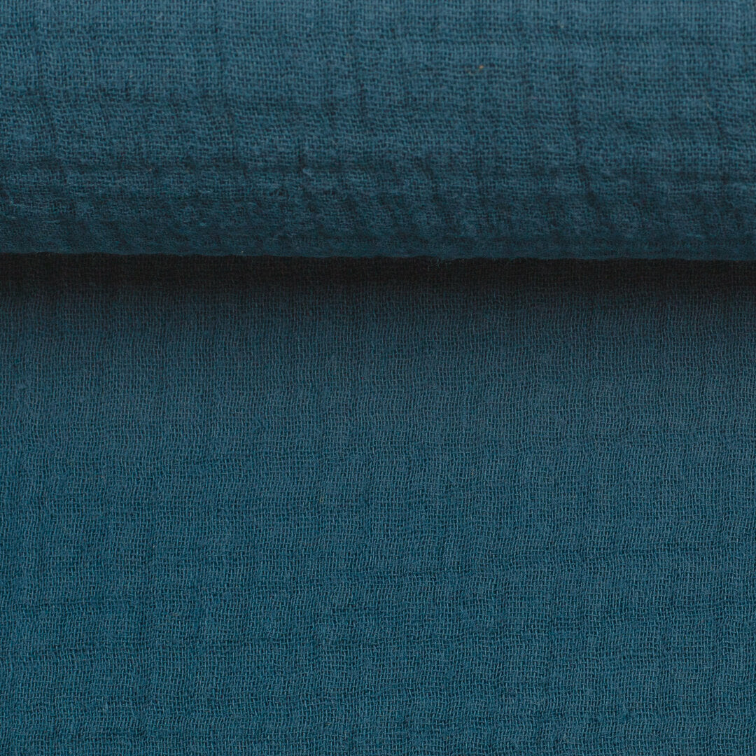 Musselin/Double Gauze "Jenke" von Swafing - blau