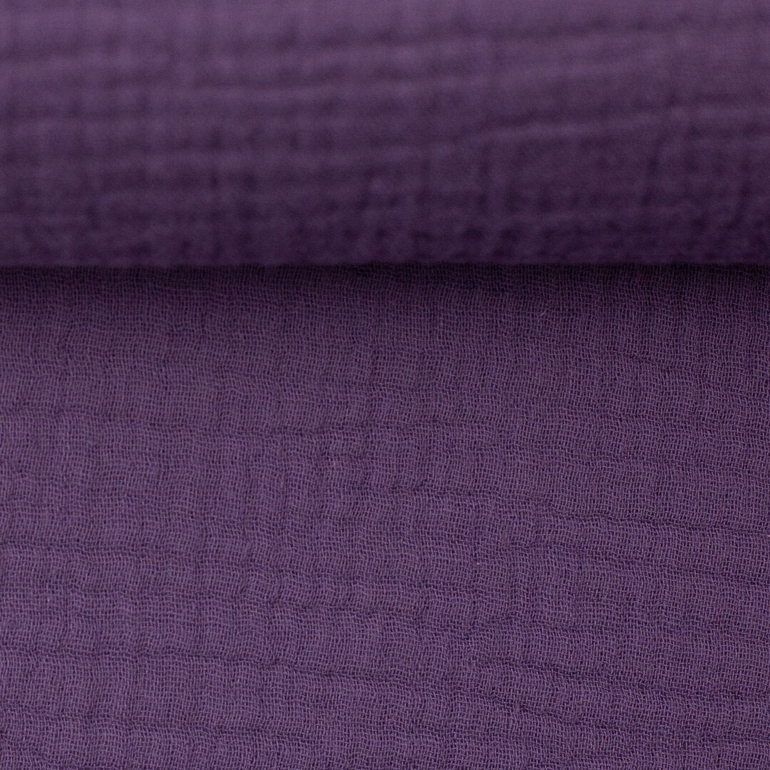 Musselin/Double Gauze "Jenke" von Swafing - purple