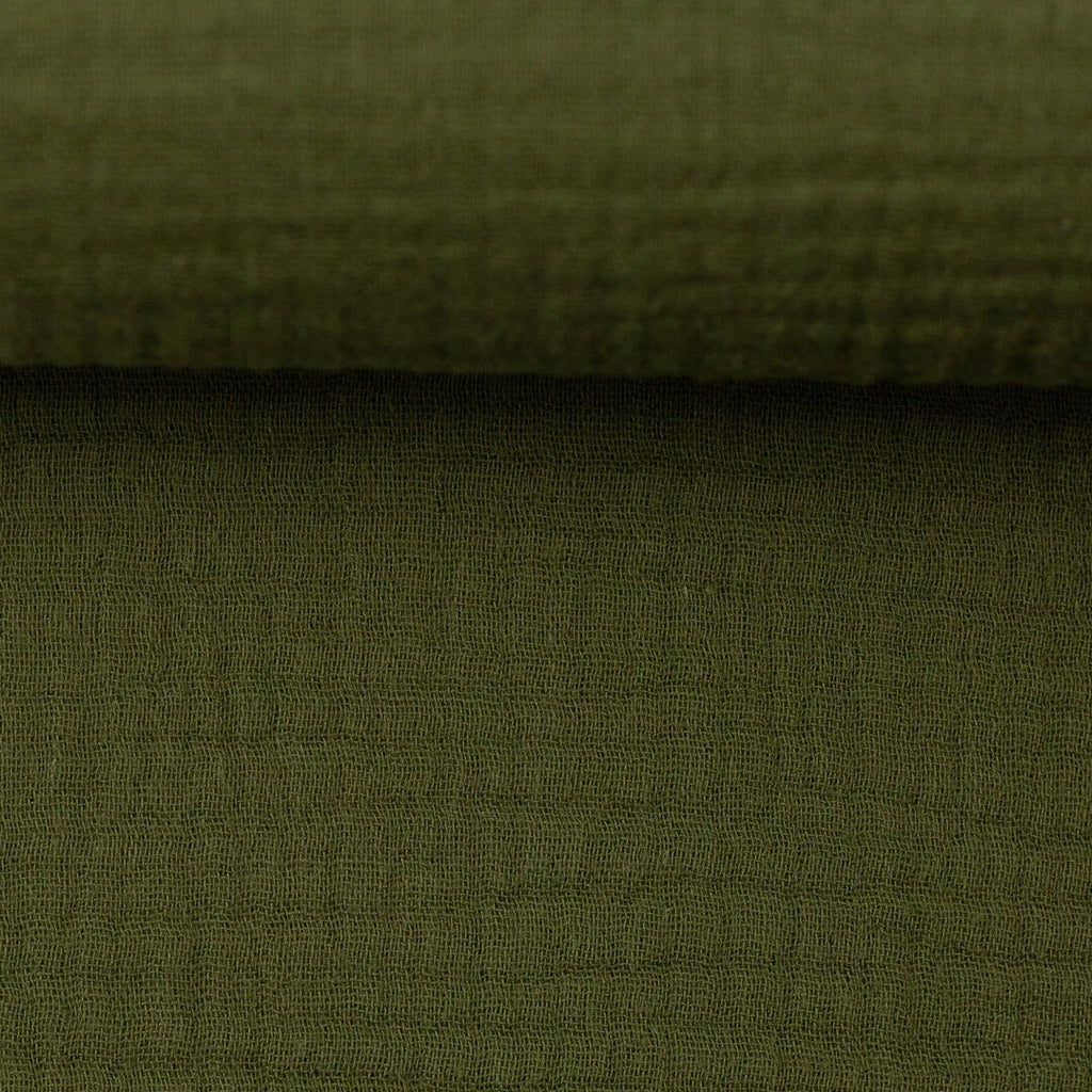 Musselin/Double Gauze "Jenke" von Swafing - oliv
