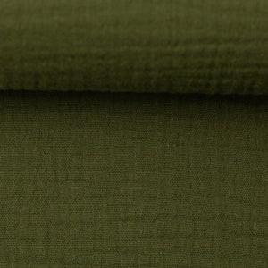 Musselin/Double Gauze "Jenke" von Swafing - oliv