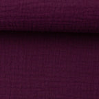 Musselin/Double Gauze "Jenke" von Swafing - aubergine
