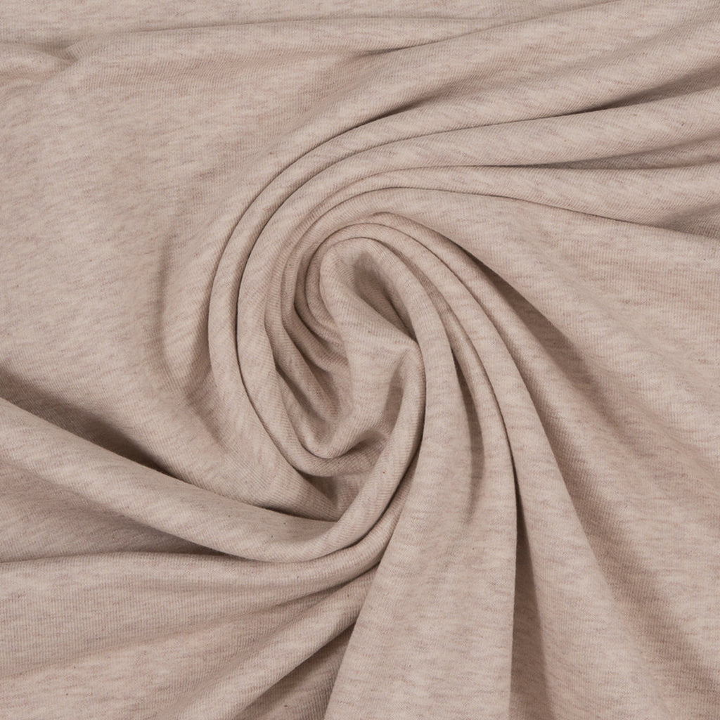 Jersey Melange Basic - naturweiß / Stoff "Vanessa" von Swafing