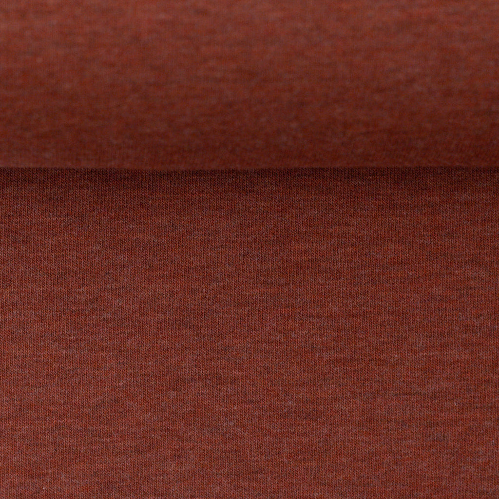 Jersey Melange Basic - cognac / Stoff "Vanessa" von Swafing