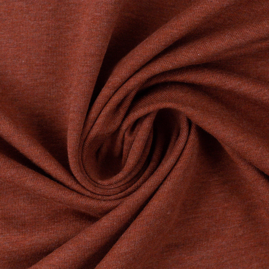 Jersey Melange Basic - cognac / Stoff "Vanessa" von Swafing