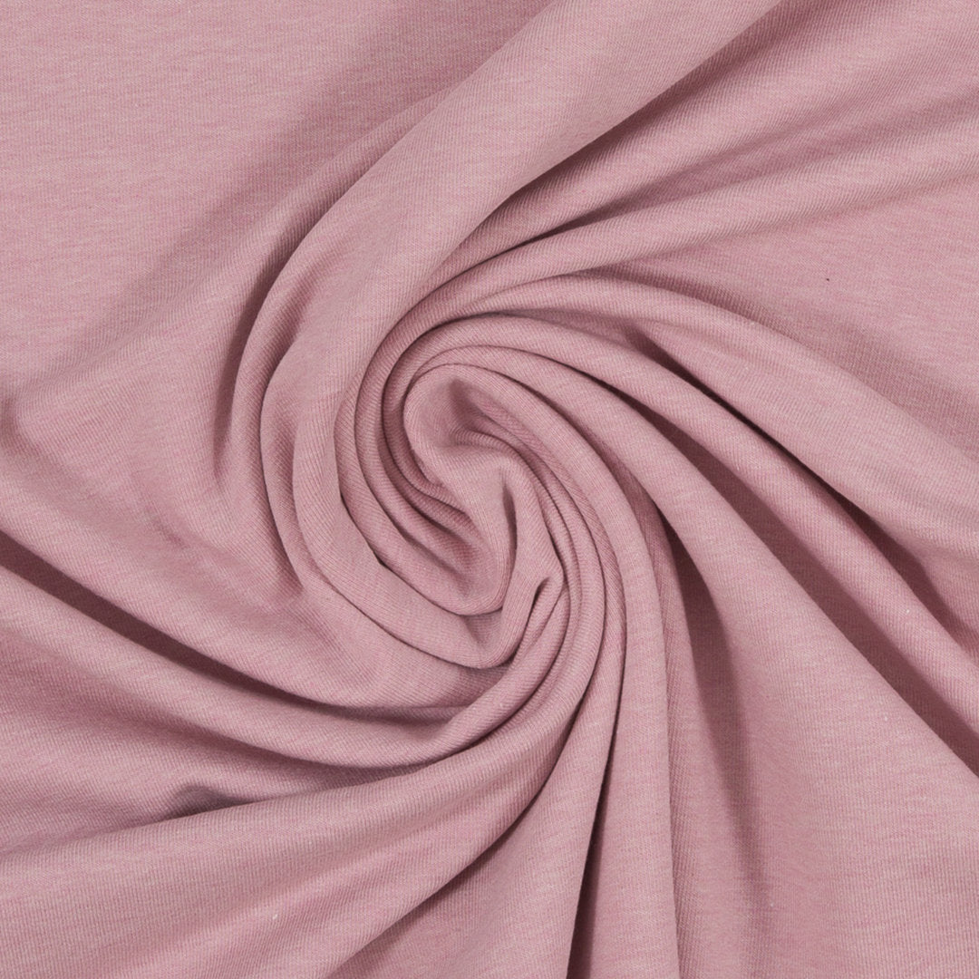 Jersey Melange Basic - rosa / Stoff "Vanessa" von Swafing