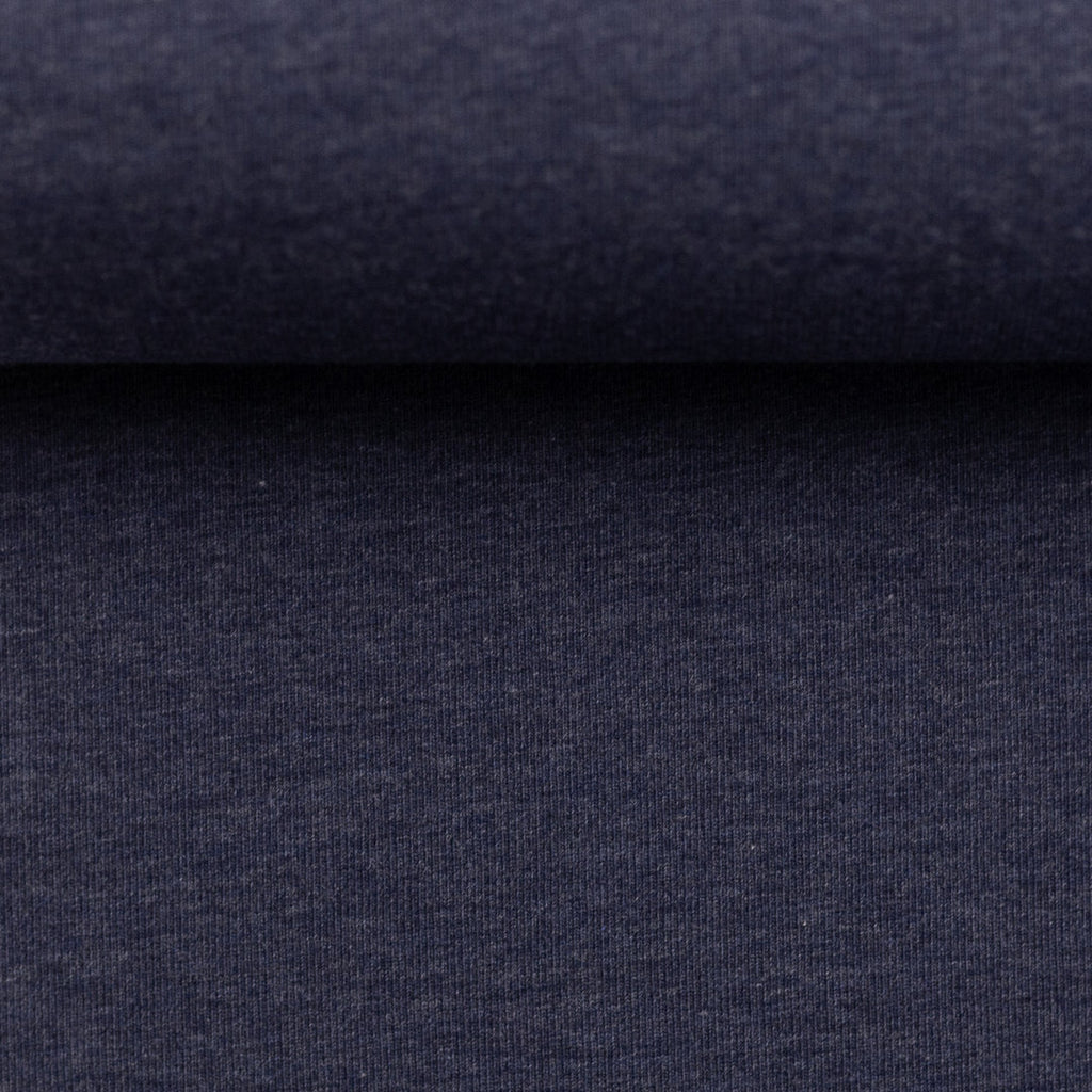 Jersey Melange Basic - dunkelblau / Stoff "Vanessa" von Swafing