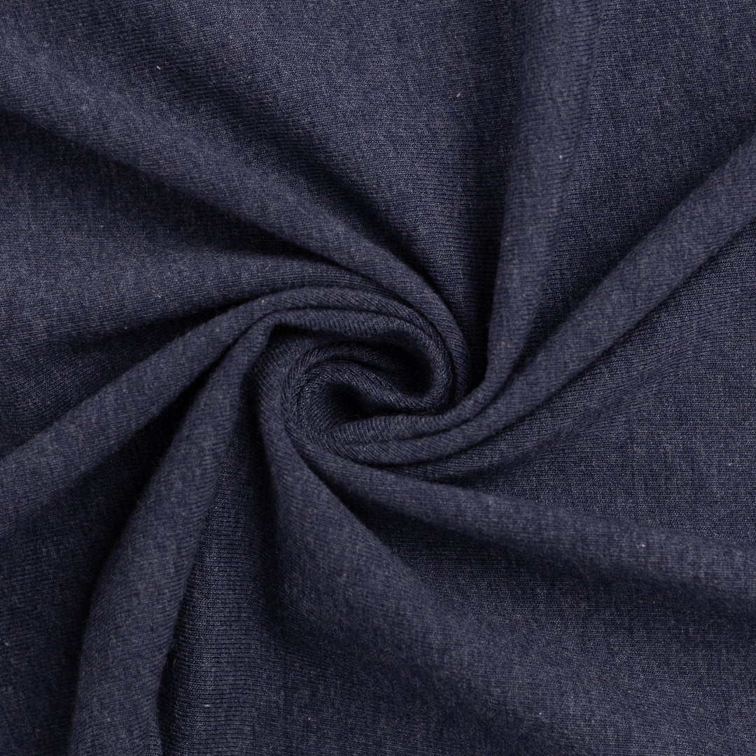 Jersey Melange Basic - dunkelblau / Stoff "Vanessa" von Swafing