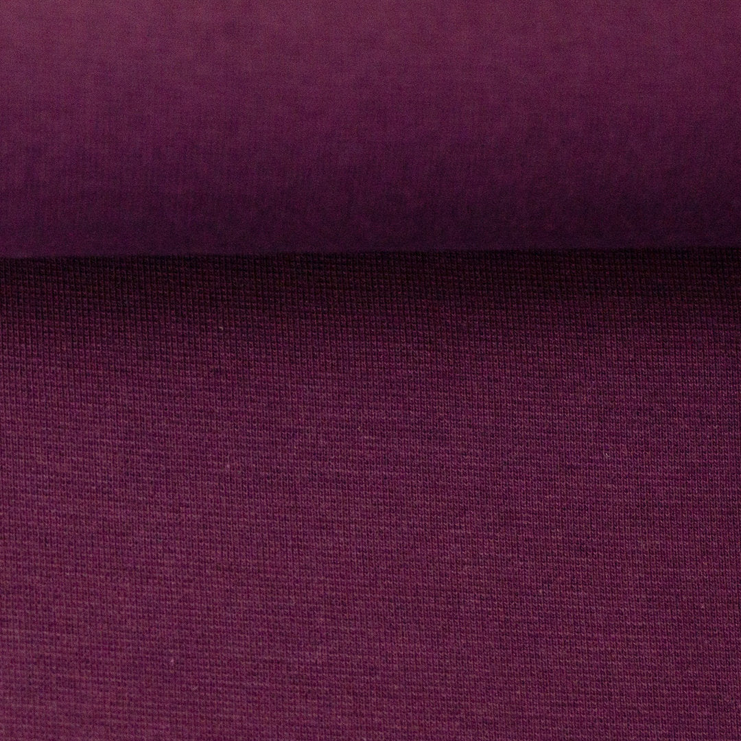 Bündchen Uni Basic - aubergine / Stoff "Heike" von Swafing *Videovorstellung*