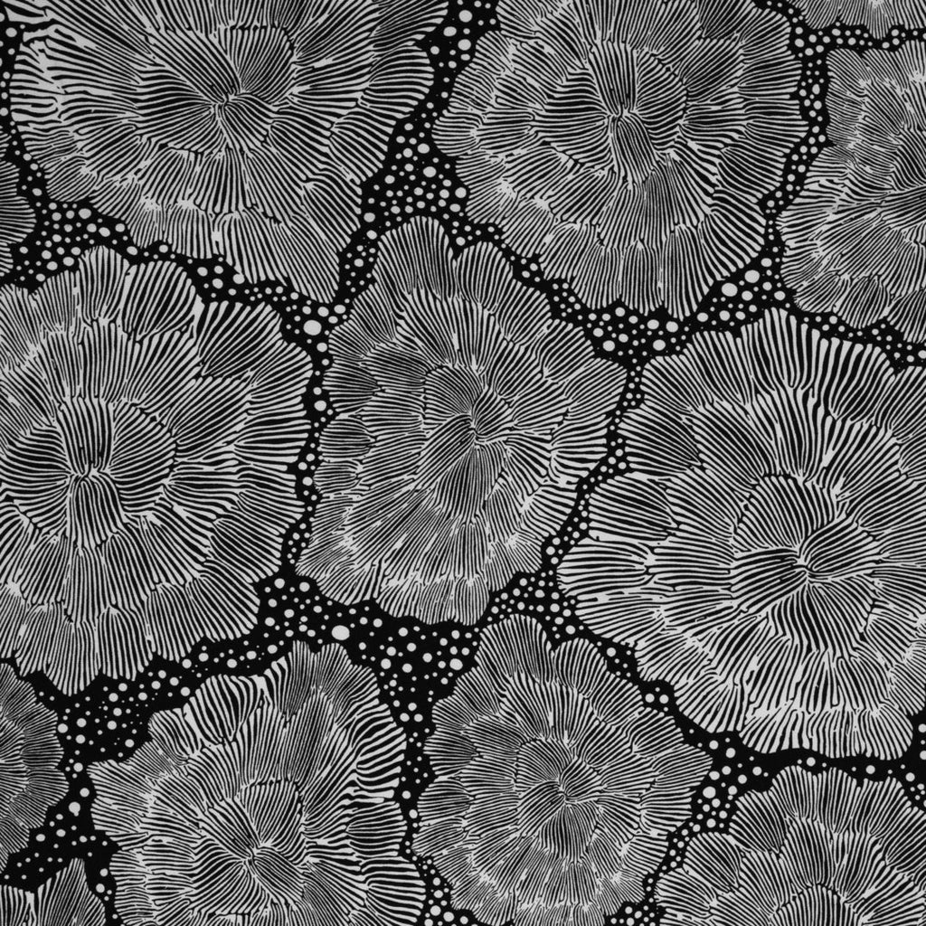 Modal French Terry von Swafing - "Flores de hielo" by Bienvenido Colorido schwarz/ecru *Video*