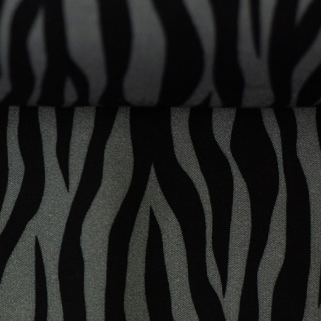 Viskose Webware "Mara" von Swafing - Zebra grau/schwarz *Videovorstellung*