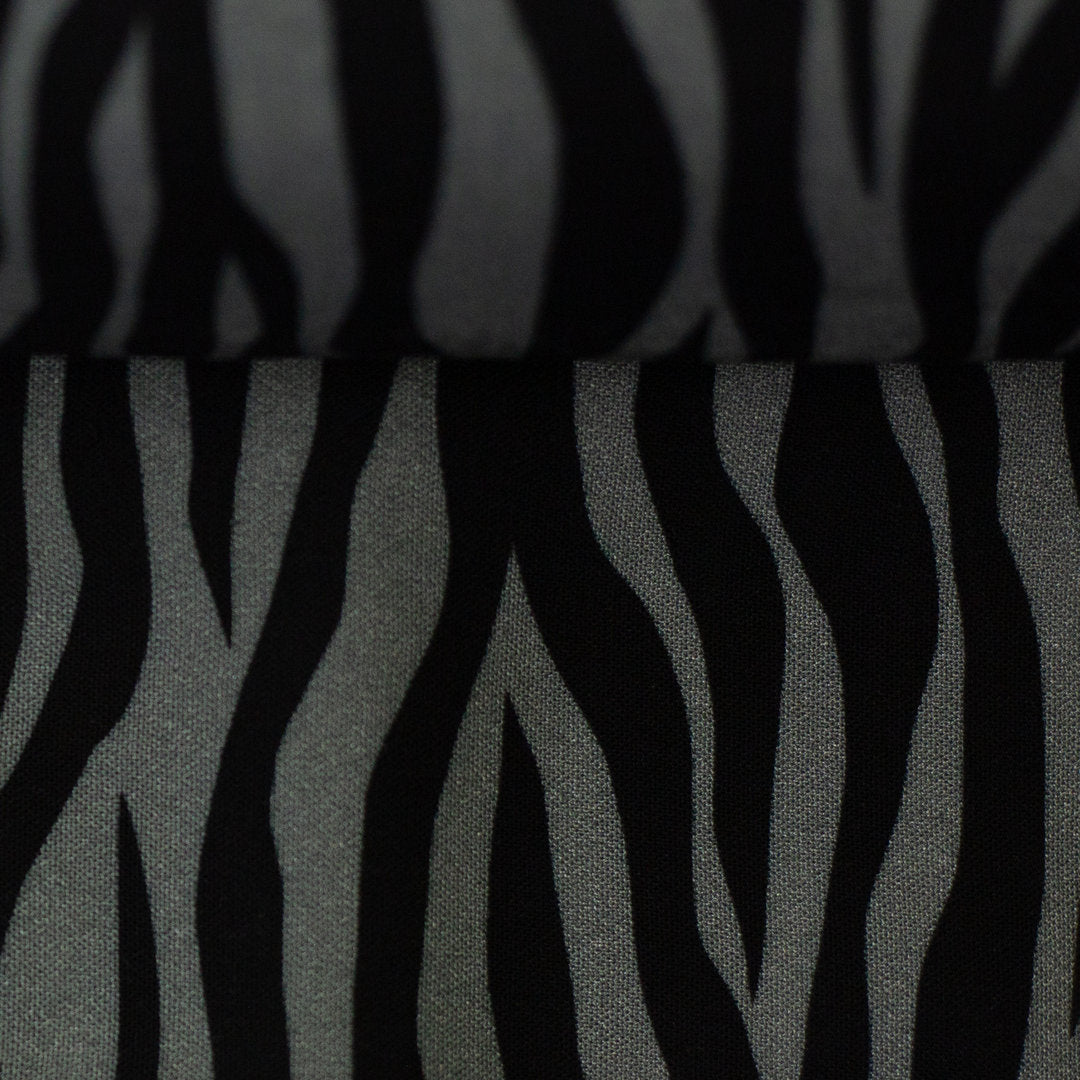 Viskose Webware "Mara" von Swafing - Zebra grau/schwarz *Videovorstellung*