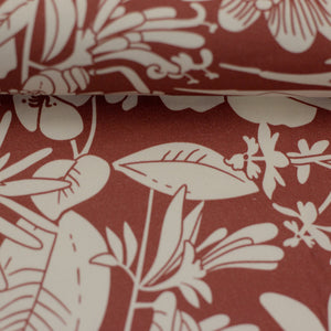 Baumwollstretch gemustert altrosa Swafing - "Bloom" Design by Käselotti *Videovorstellung*