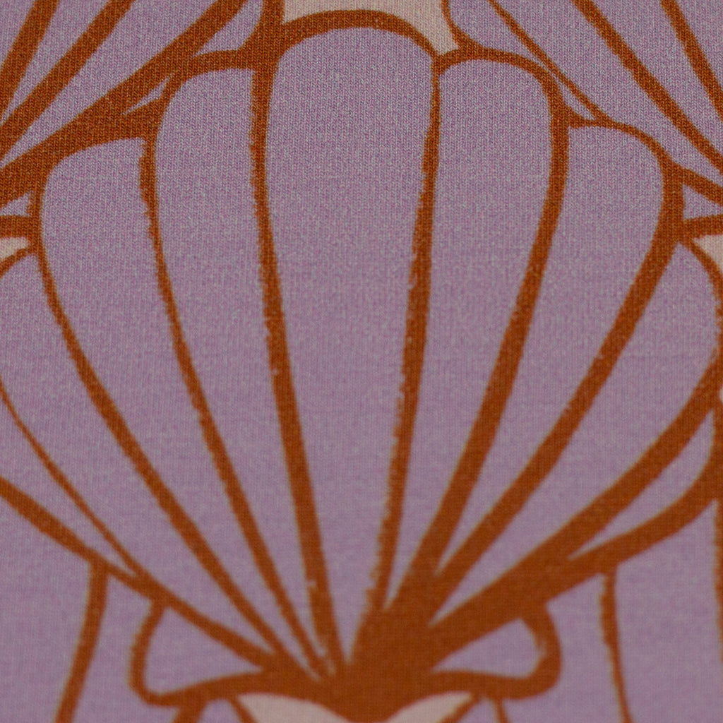 French Terry Swafing - Seashell by Cherry Picking flieder *Videovorstellung* - Reststück 1,7m