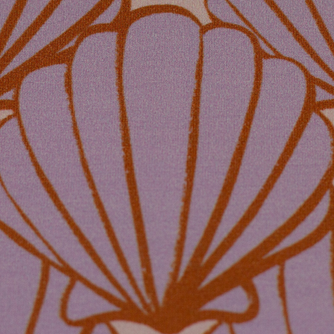 French Terry Swafing - Seashell by Cherry Picking flieder *Videovorstellung* - Reststück 1,7m