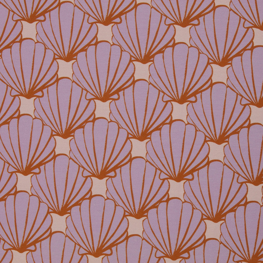 French Terry Swafing - Seashell by Cherry Picking flieder *Videovorstellung* - Reststück 1,7m