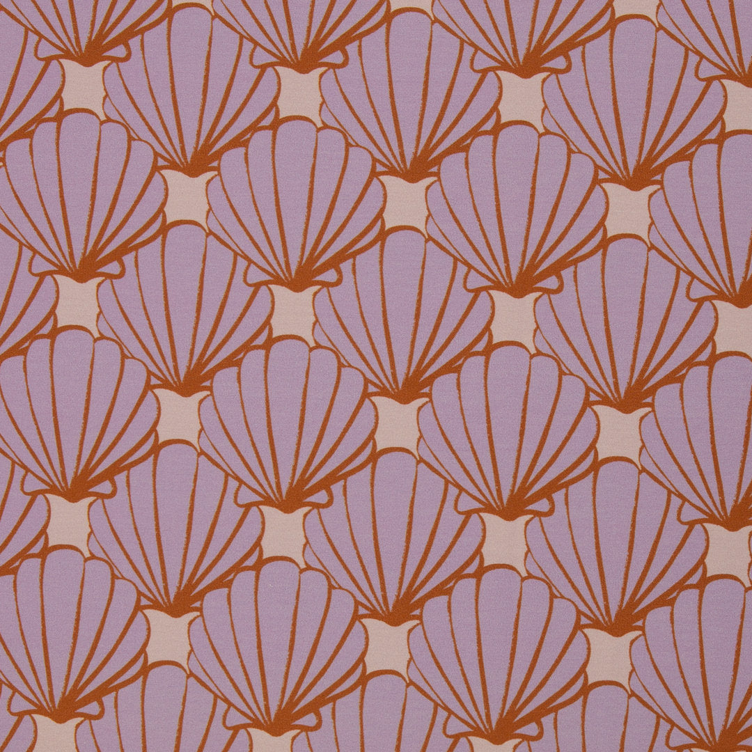 French Terry Swafing - Seashell by Cherry Picking flieder *Videovorstellung* - Reststück 1,7m