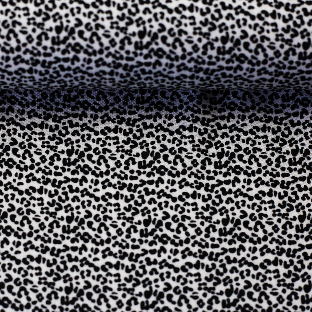 Viskose Webware "Mailand" Leo mini Swafing - schwarz/weiß *Videovorstellung*
