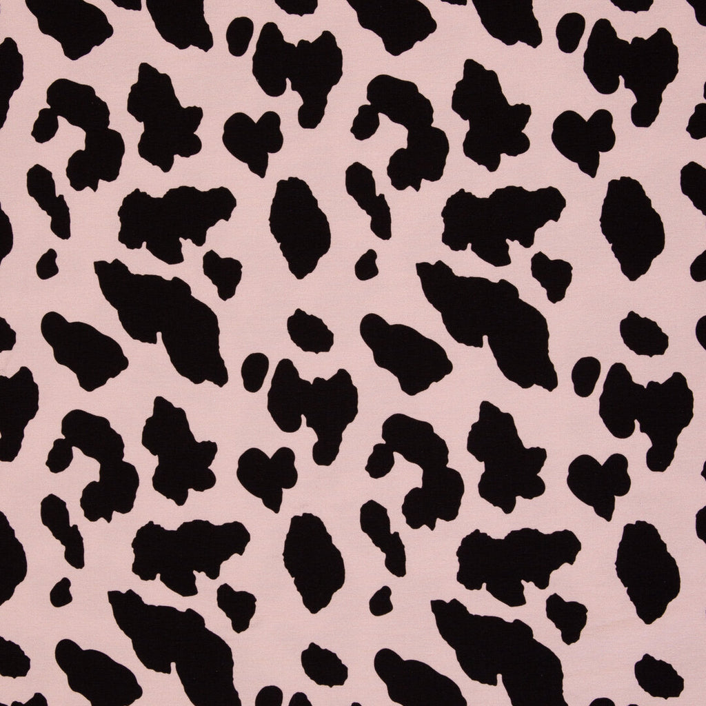 Modal French Terry "Aislingen" Swafing - animalprint nude/schwarz