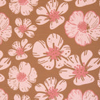 Modal French Terry Swafing - "Flower Dream" by Colu, Hibiskus ocker