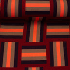 Viskose Webware Geoluxe Braid Stripe by Kibadoo - rot/koralle