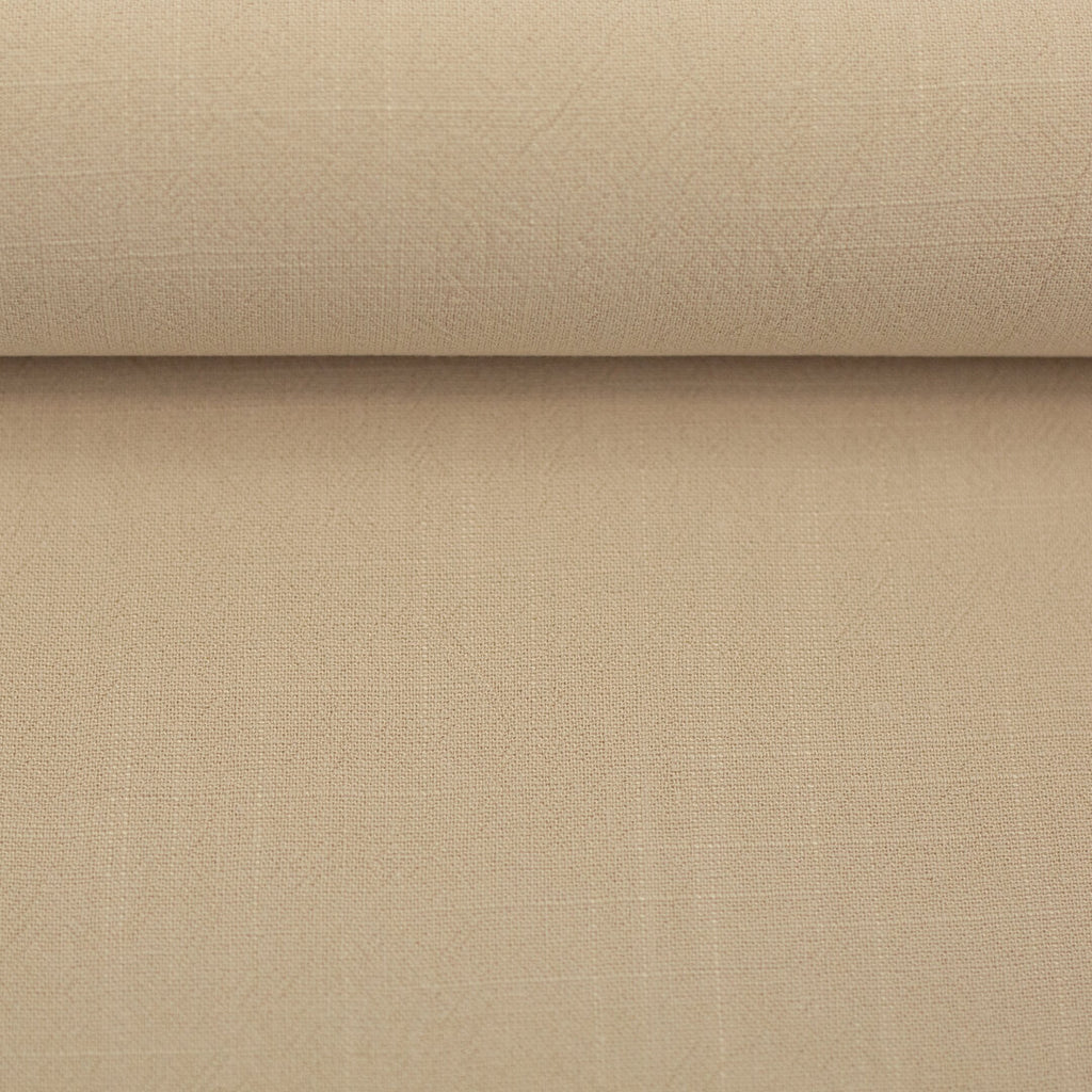 Leinen Viskose Slub uni "Lissabon" von Swafing - beige