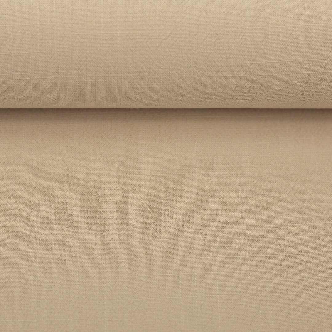 Leinen Viskose Slub uni "Lissabon" von Swafing - beige