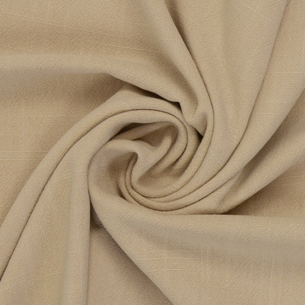 Leinen Viskose Slub uni "Lissabon" von Swafing - beige