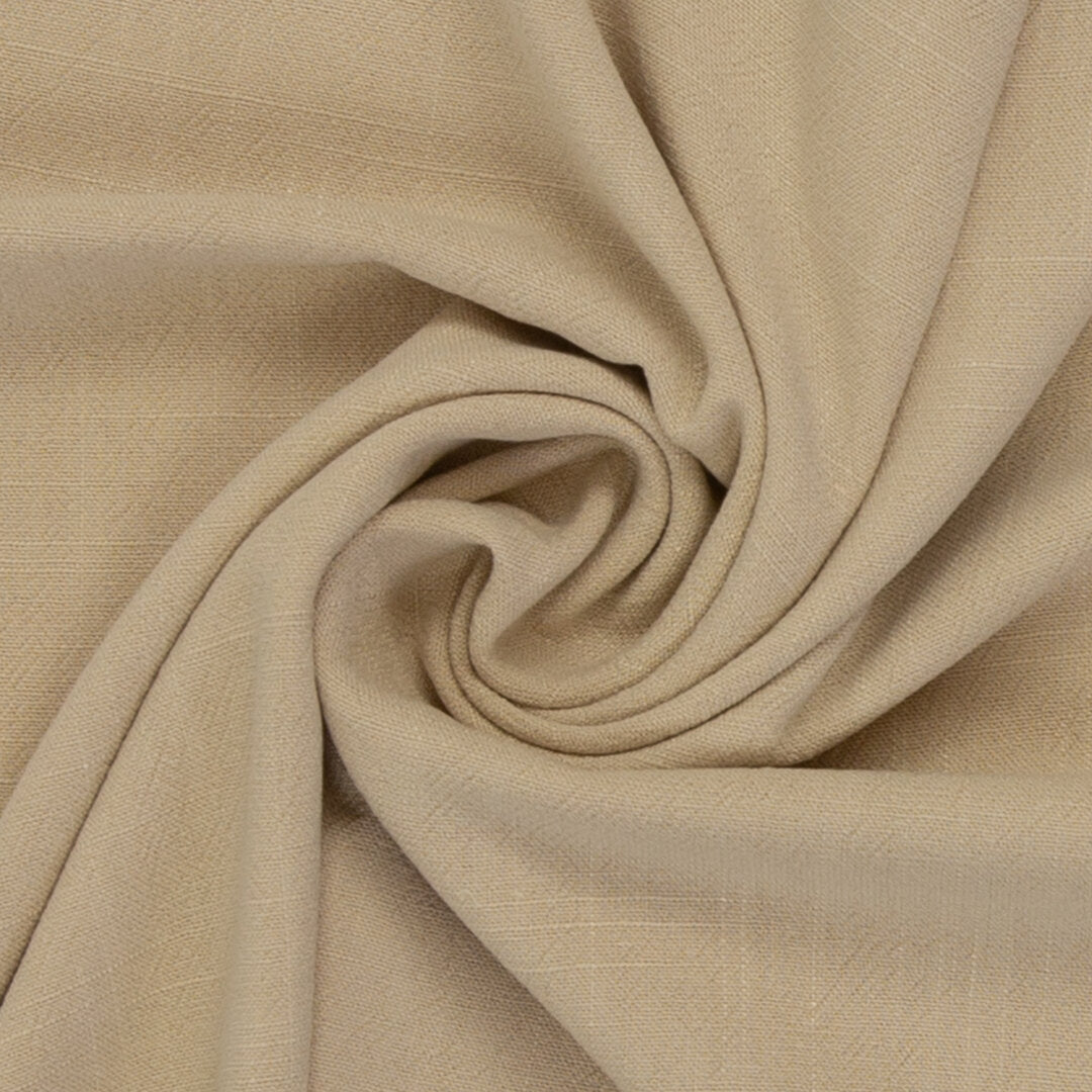 Leinen Viskose Slub uni "Lissabon" von Swafing - beige