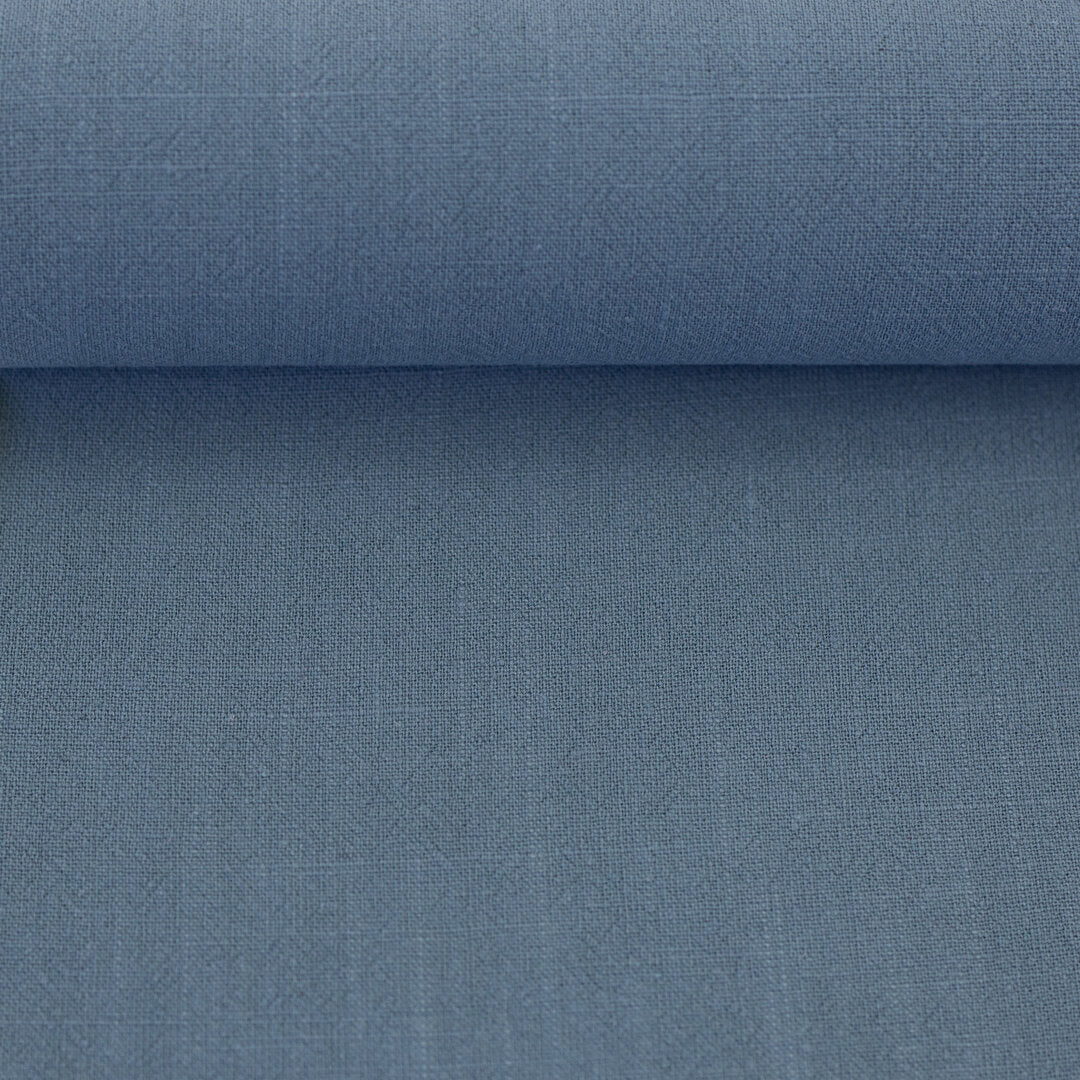Leinen Viskose Slub uni "Lissabon" von Swafing - rauchblau