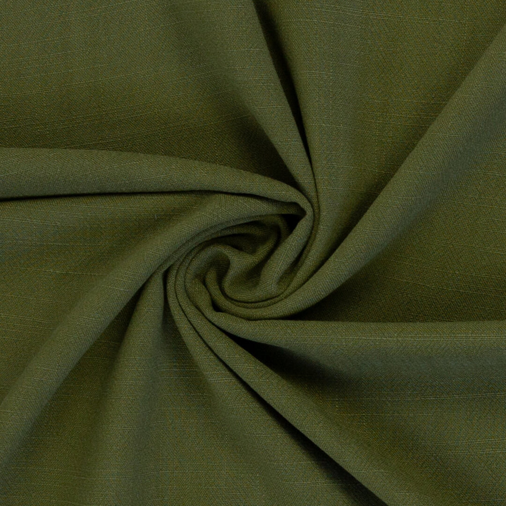 Leinen Viskose Slub uni "Lissabon" von Swafing - khaki