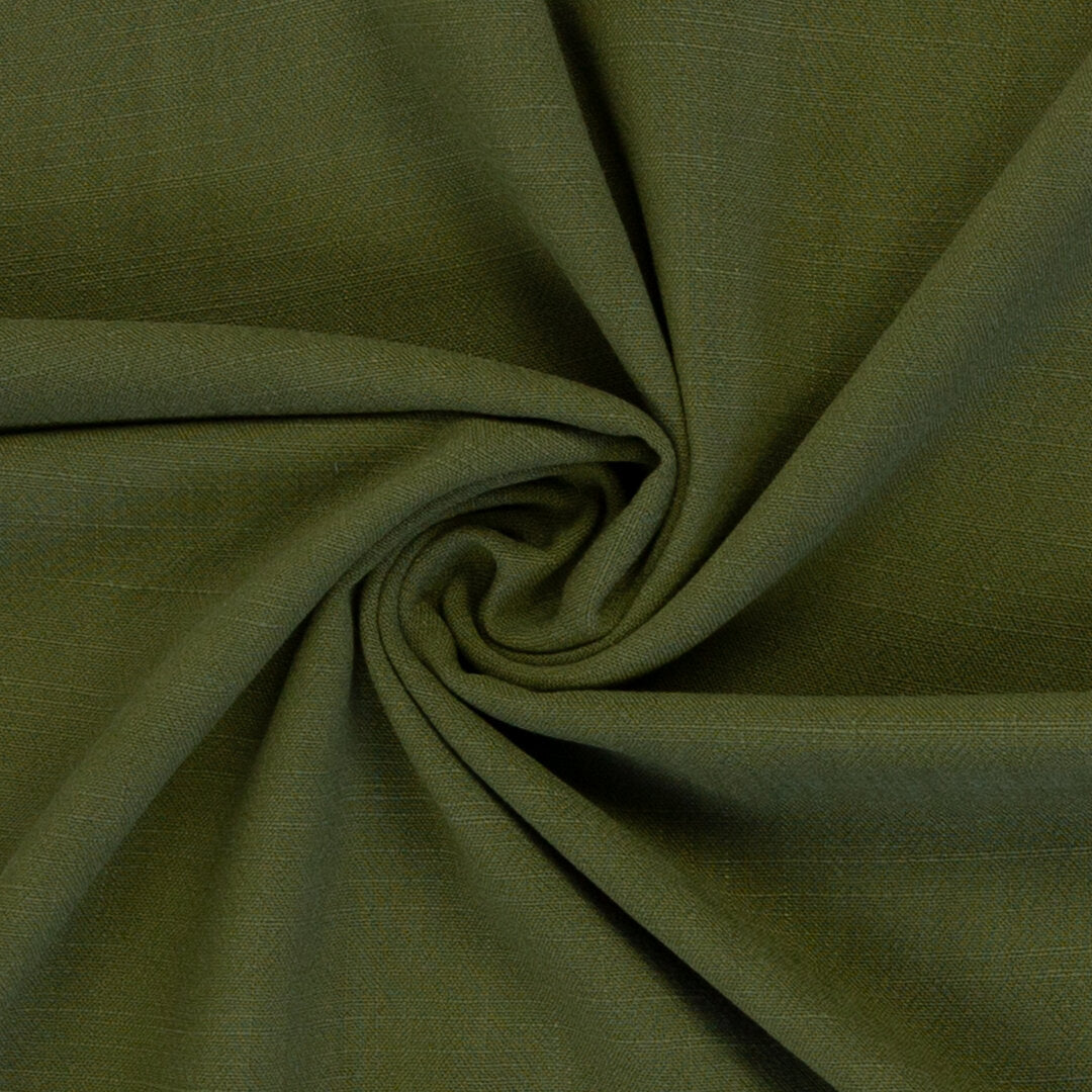 Leinen Viskose Slub uni "Lissabon" von Swafing - khaki