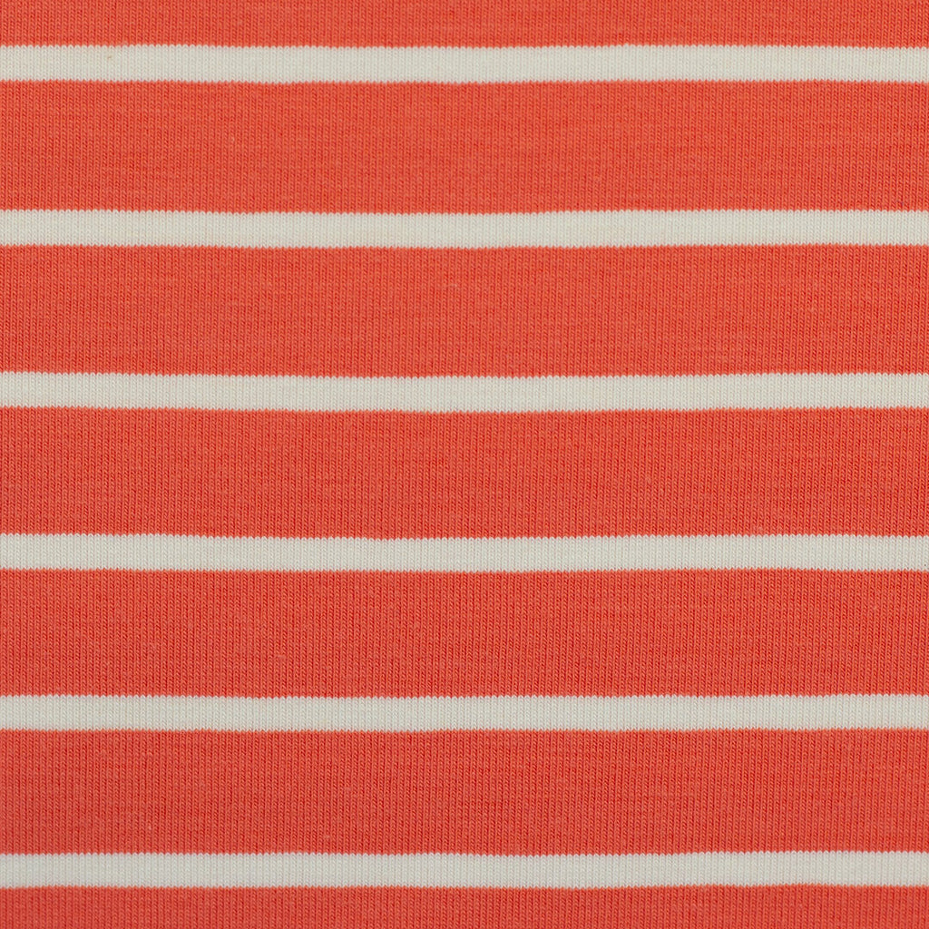 Jersey "Isa" von Swafing - Streifen orange/weiß