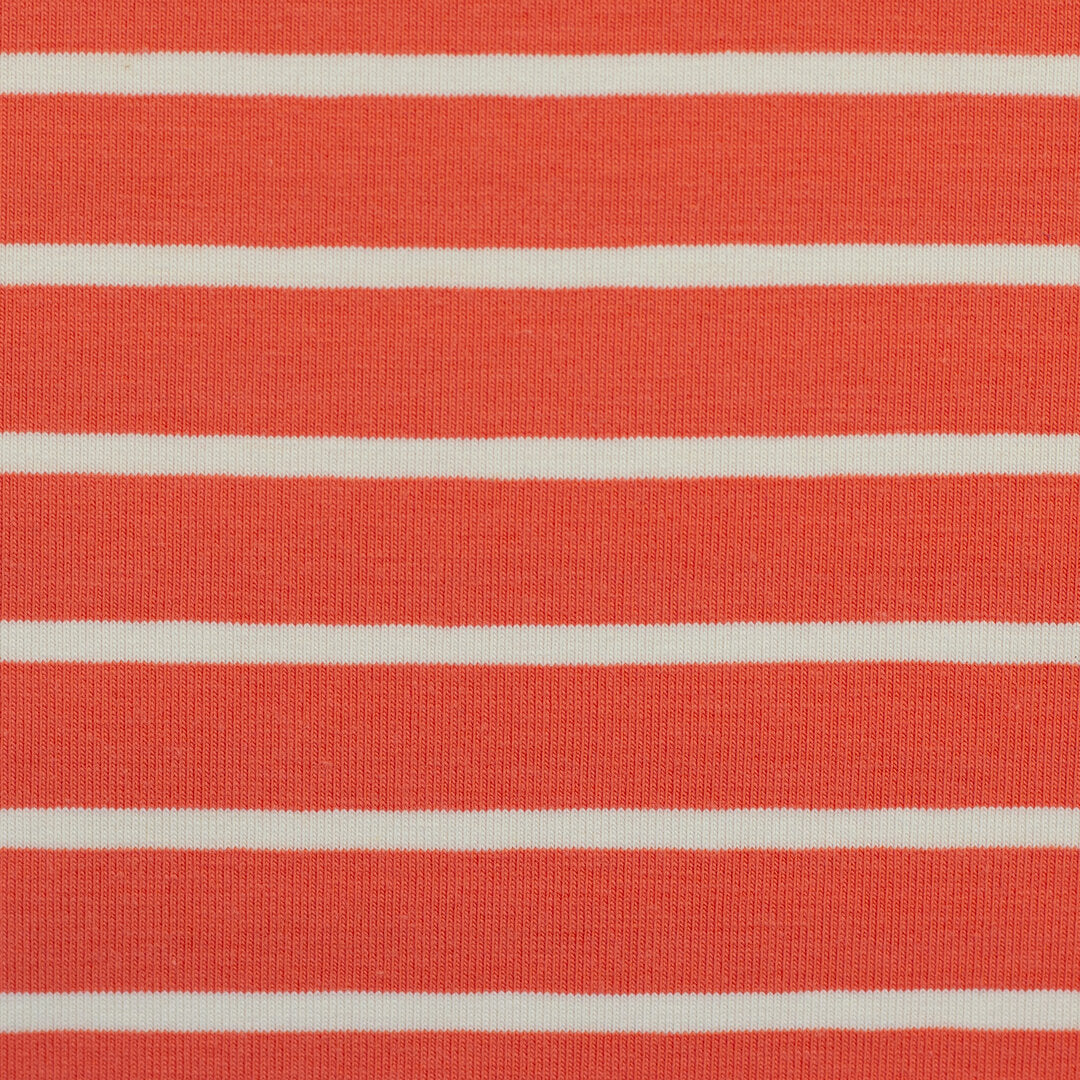 Jersey "Isa" von Swafing - Streifen orange/weiß