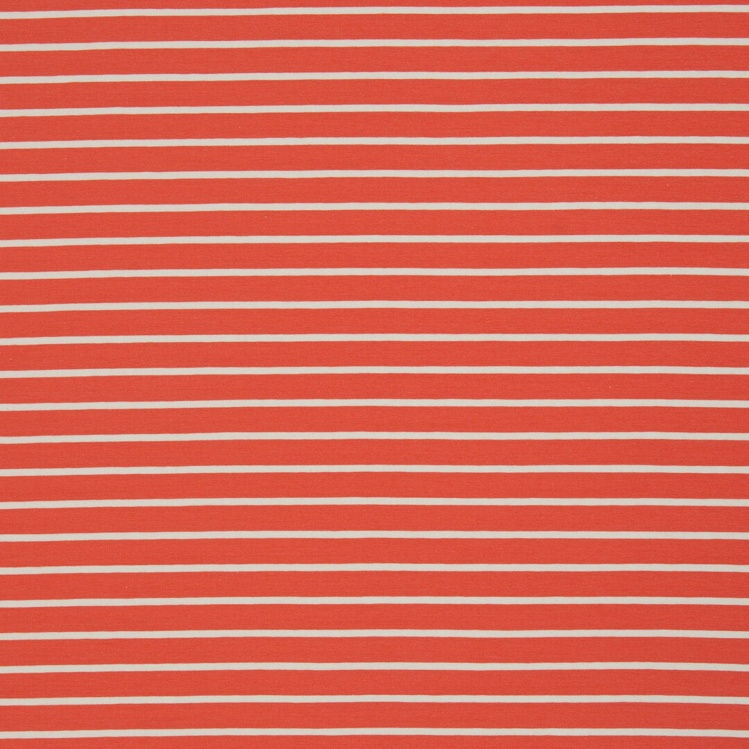 Jersey "Isa" von Swafing - Streifen orange/weiß