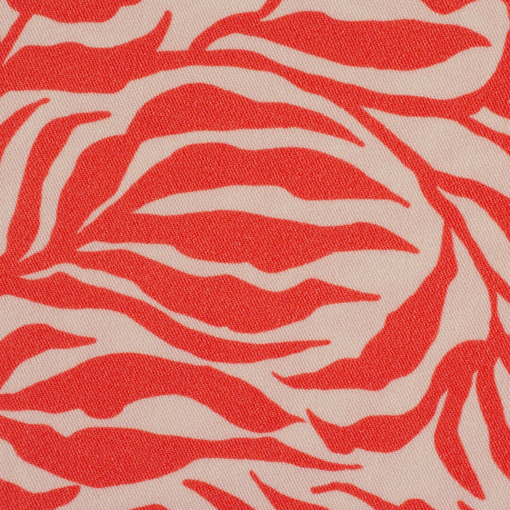 Viskose Webware Swafing - Zebra Jungle by Bienvenido Colorido hellrot