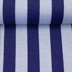 Viskosejersey "Happy Stripes" by Cherry Picking, Swafing - hellblau/dunkelblau