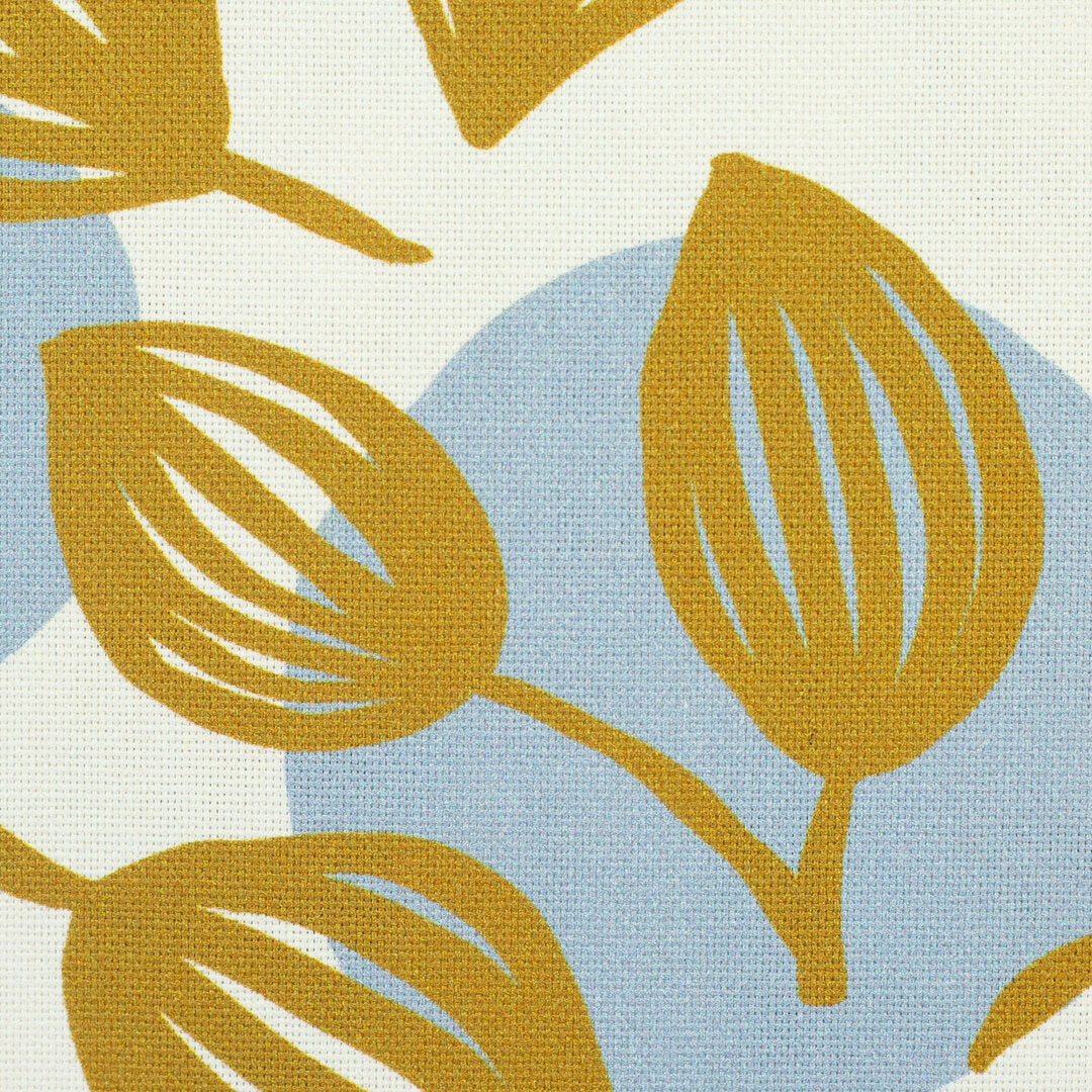 Canvas Swafing - Dots & Leaves by Emjo Design senf