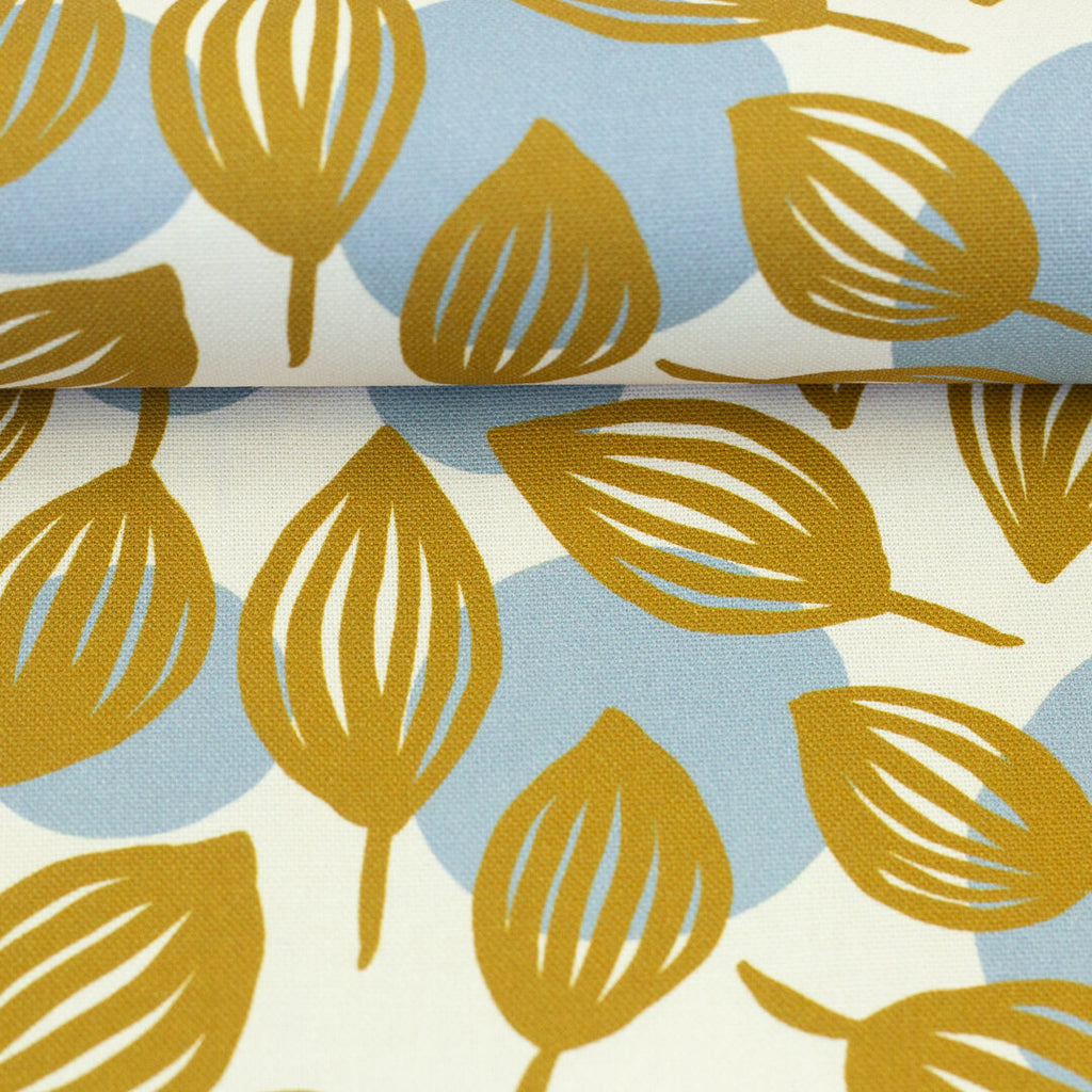 Canvas Swafing - Dots & Leaves by Emjo Design senf