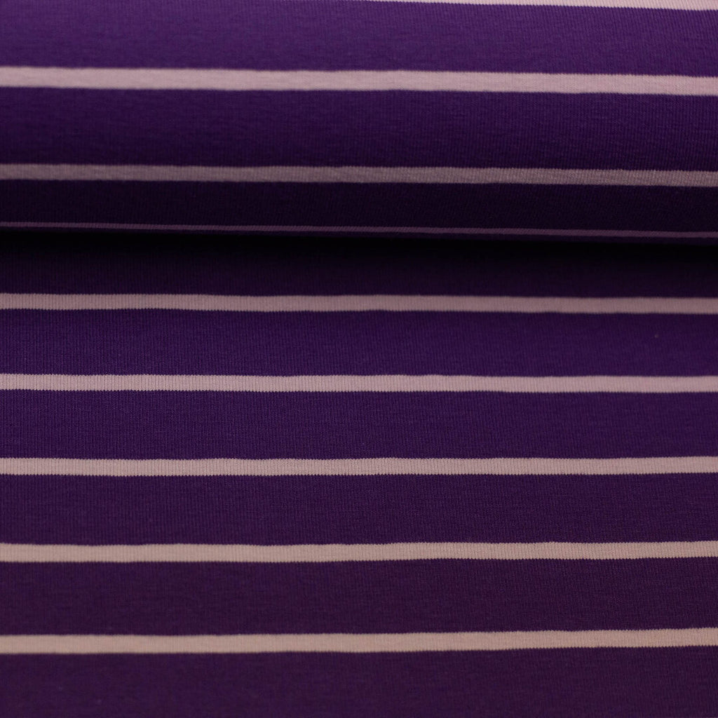 Jersey "Isa" von Swafing - Streifen violet/flieder