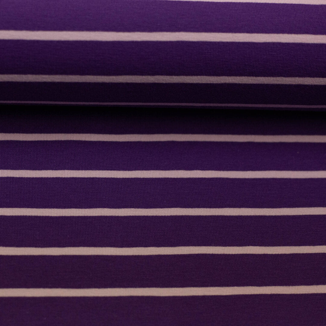 Jersey "Isa" von Swafing - Streifen violet/flieder